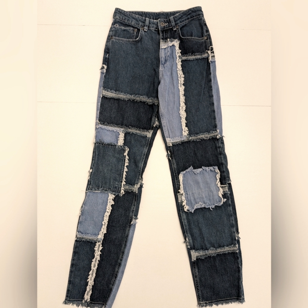RAGGED PRIEST Patchwork Jeans